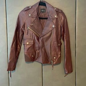 Members Only Purple Faux Leather Jacket